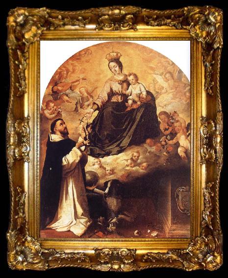 framed  Bartolome Esteban Murillo Virgin Mary and the Santo Domingo, ta009-2